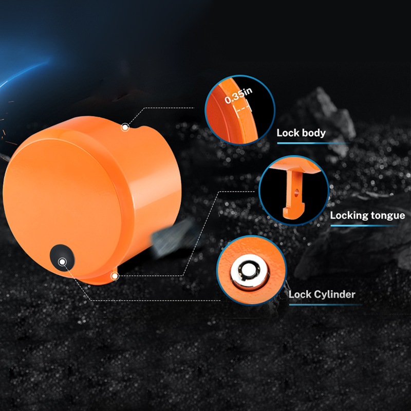 Durable Structural Steel Safety Tow Lock Heavy Duty Trailer Coupler RV Trailer Locks factory