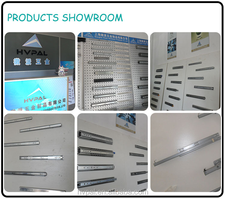 HA5301 53mm Heavy Duty Drawer Slide Three Fold Stainless Telescopic Bearing Slide factory