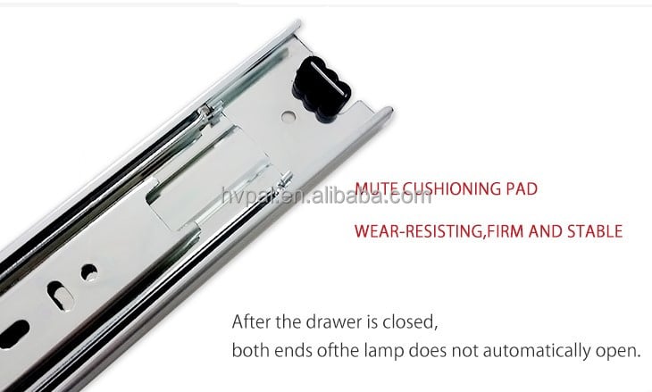 HA4503 office slide rail furniture hardware cabinet drawer slide light telescopic Channel factory