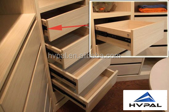 Hvpal 300mm Side Mounted Full Extension Cabinet Drawer Slide 45mm Width Medium Duty 3-Fold for Kitchen and Dining Furniture supplier
