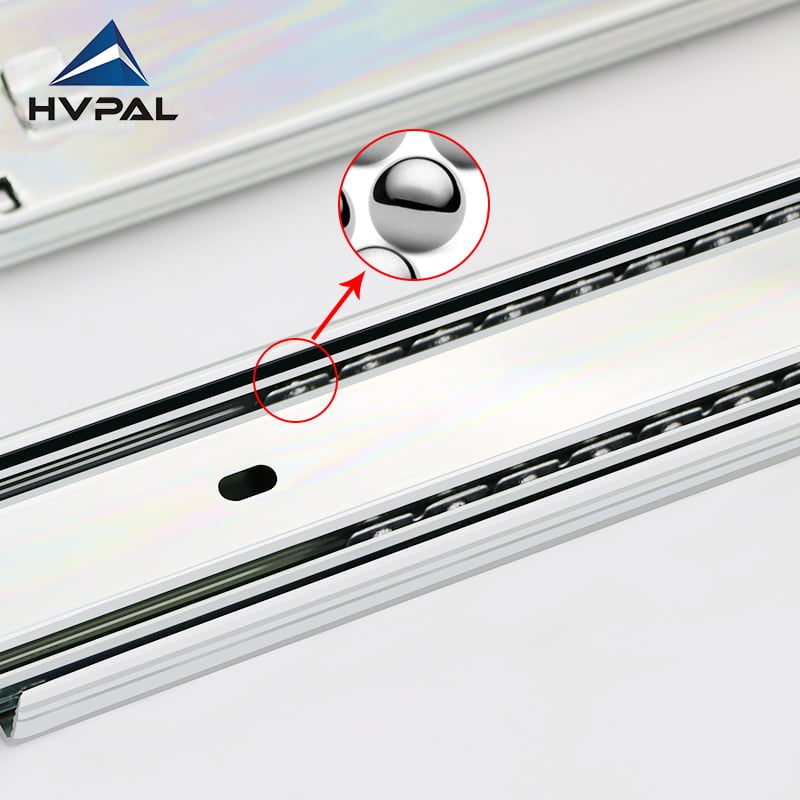 HVAPL 51mm with lock function heavy duty drawer slide for tool box and Rvs Auto Drawer Slide Rail factory