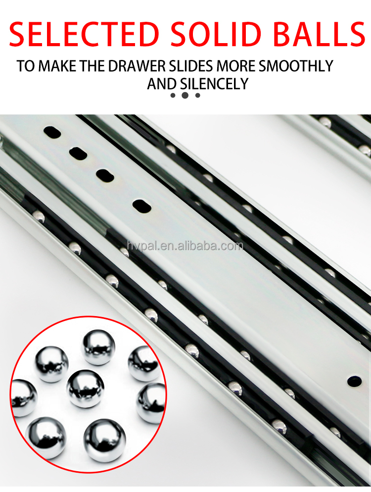 Drawer Slides Locking Side Mount Ball Bearing Drawer Glides manufacture
