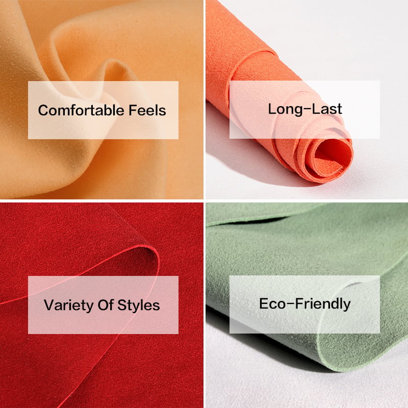 Cigno Leather - High Color Fastness Double-Sided Suede Alcantara Microfiber Leatherette for Auto & Shoe Interiors& Phone case details