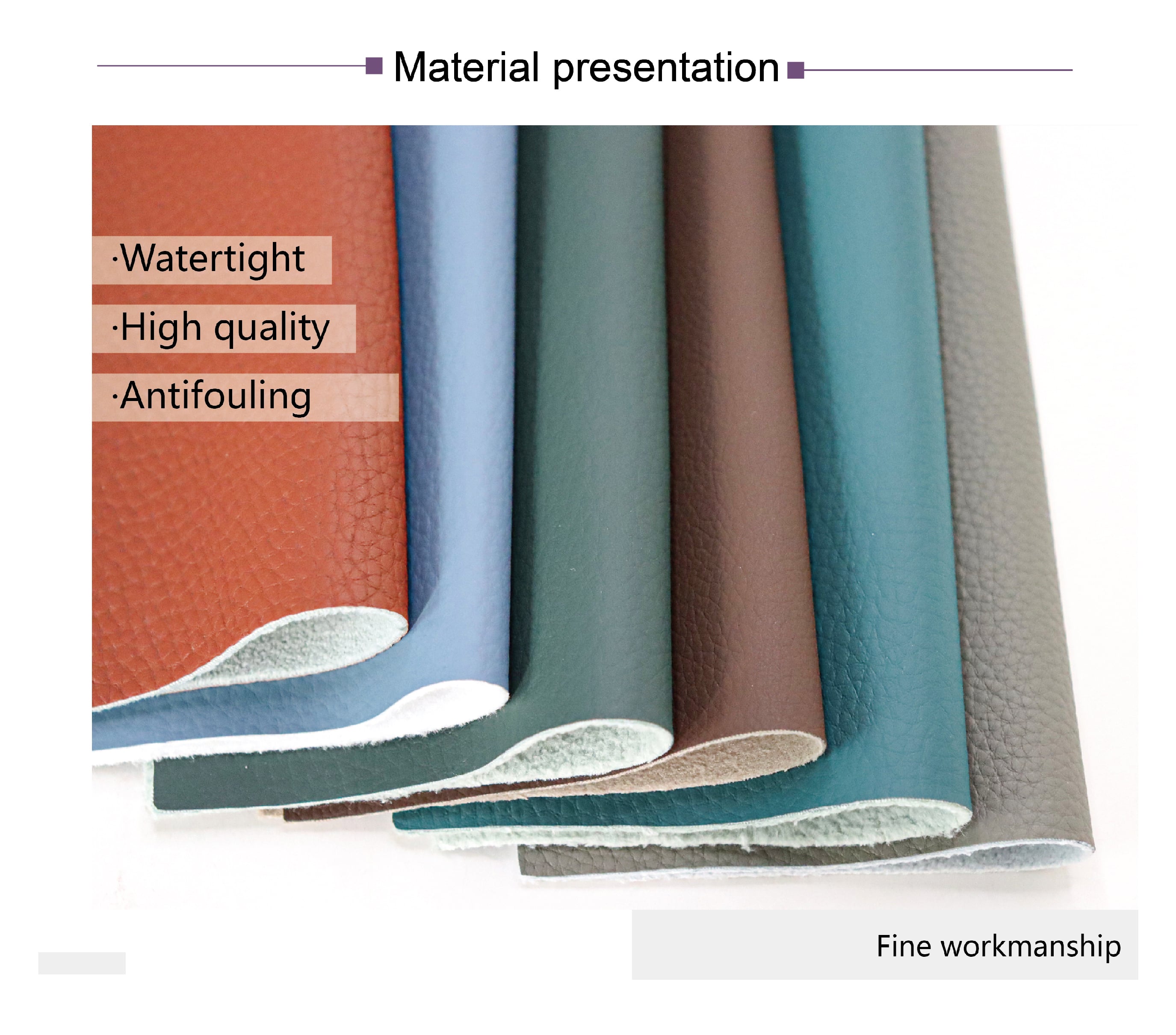 Custom-Printed Silicone Synthetic Leather Fabric: PU Leather Exclusively for Handbags by Cigno Leather supplier