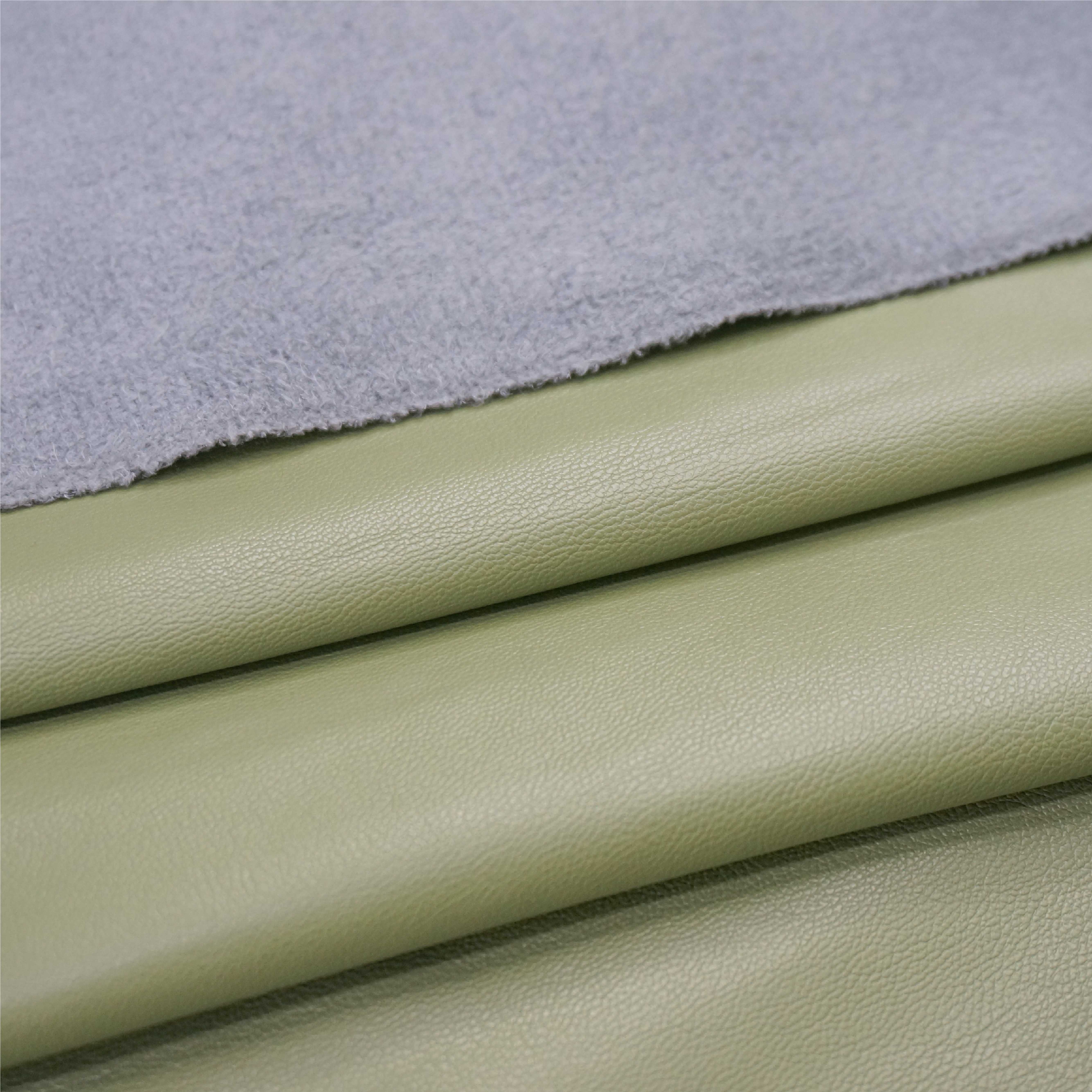 High-Quality, Waterproof PU Faux Leather with Superior Hand-Feel for Garment Jacket Creation supplier