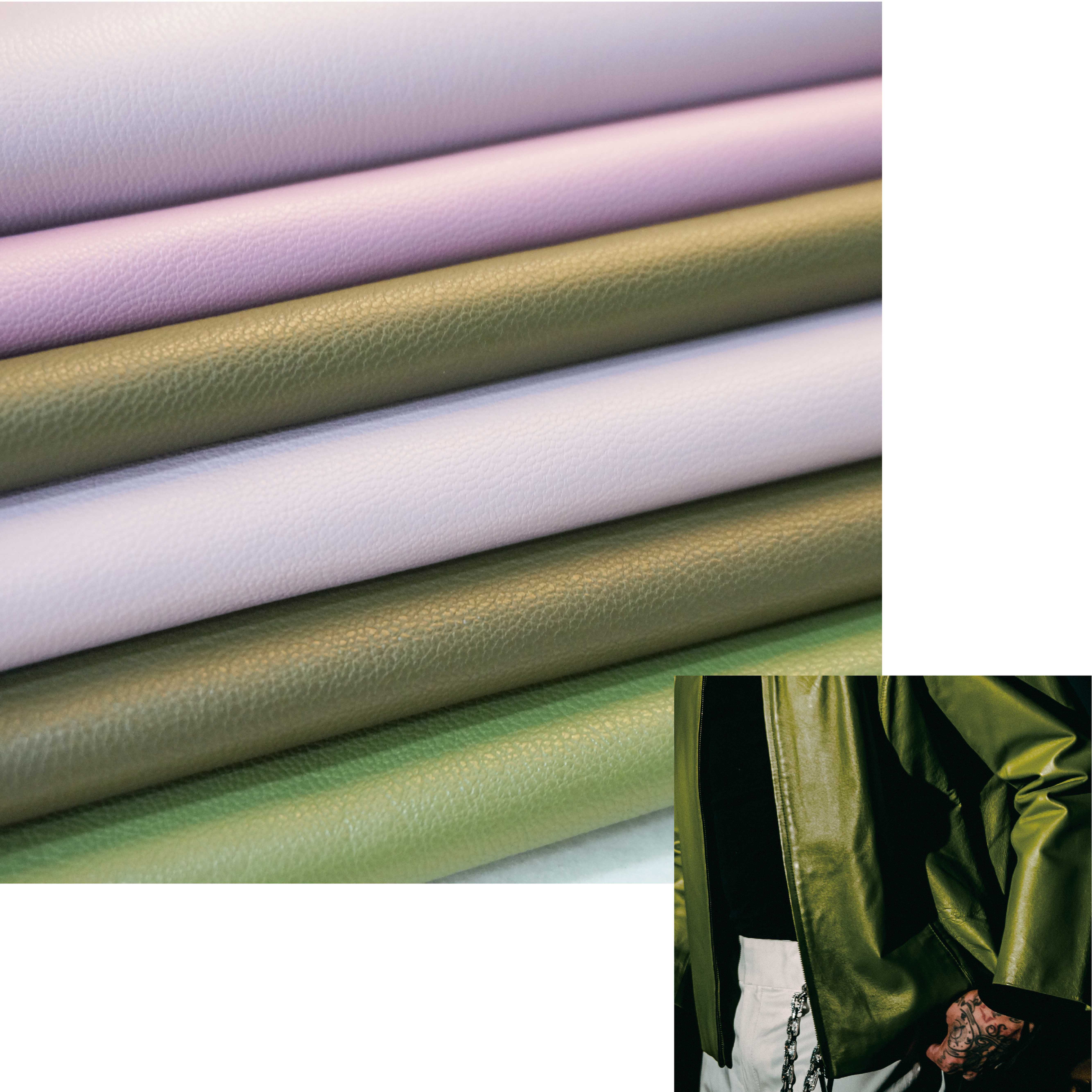 High-Quality, Waterproof PU Faux Leather with Superior Hand-Feel for Garment Jacket Creation supplier