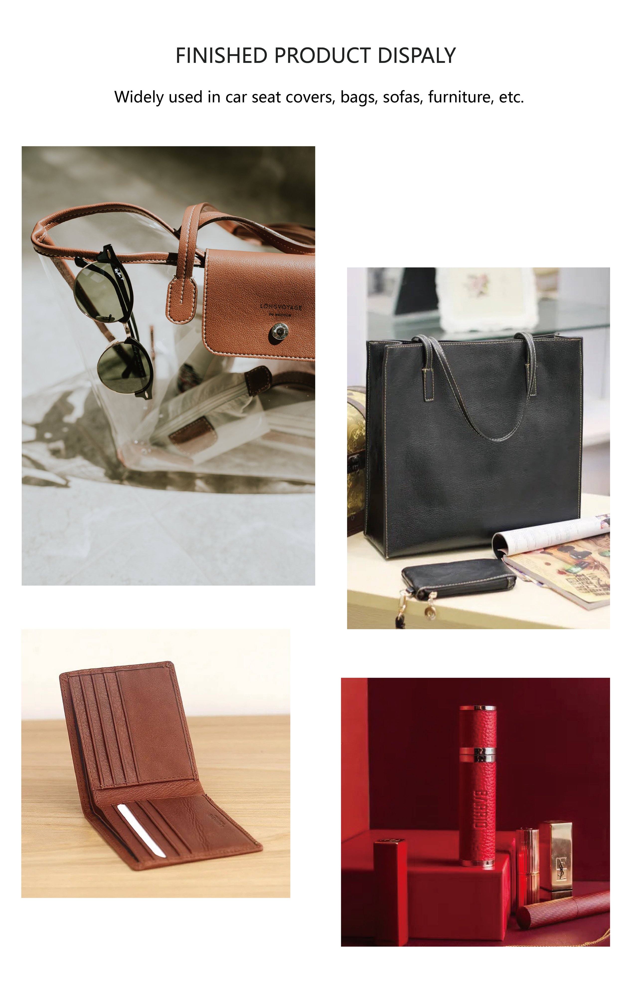 Cigno Leather - Premium Pearl Light Lychee Grain Synthetic PU Leather for Bags & Covers manufacture