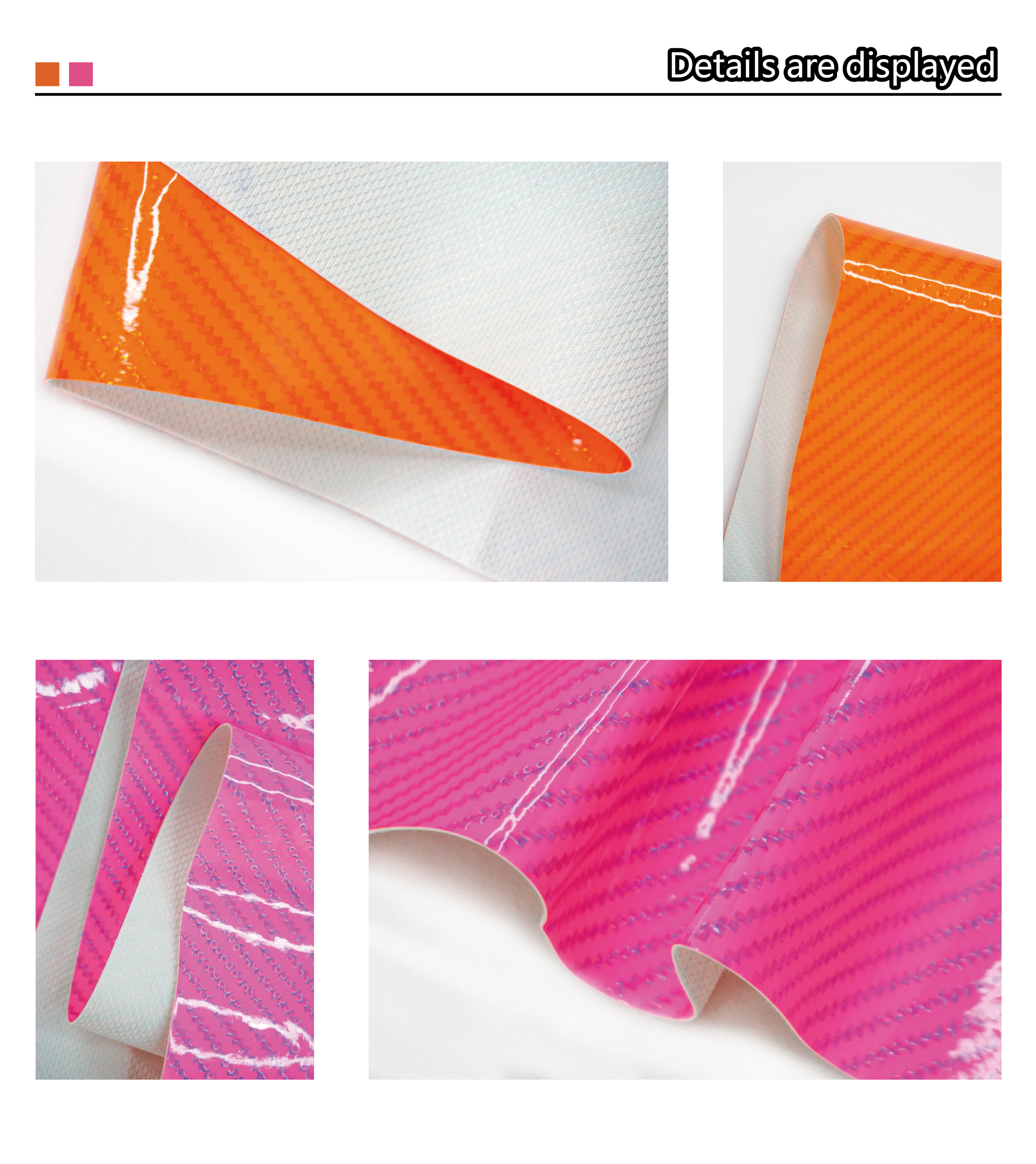 Cigno Leather Exclusive: Free Sample of Laser Carbon Fibre Texture Synthetic Leather - Ideal for Car Upholstery & Pu Faux Leather Fabric factory