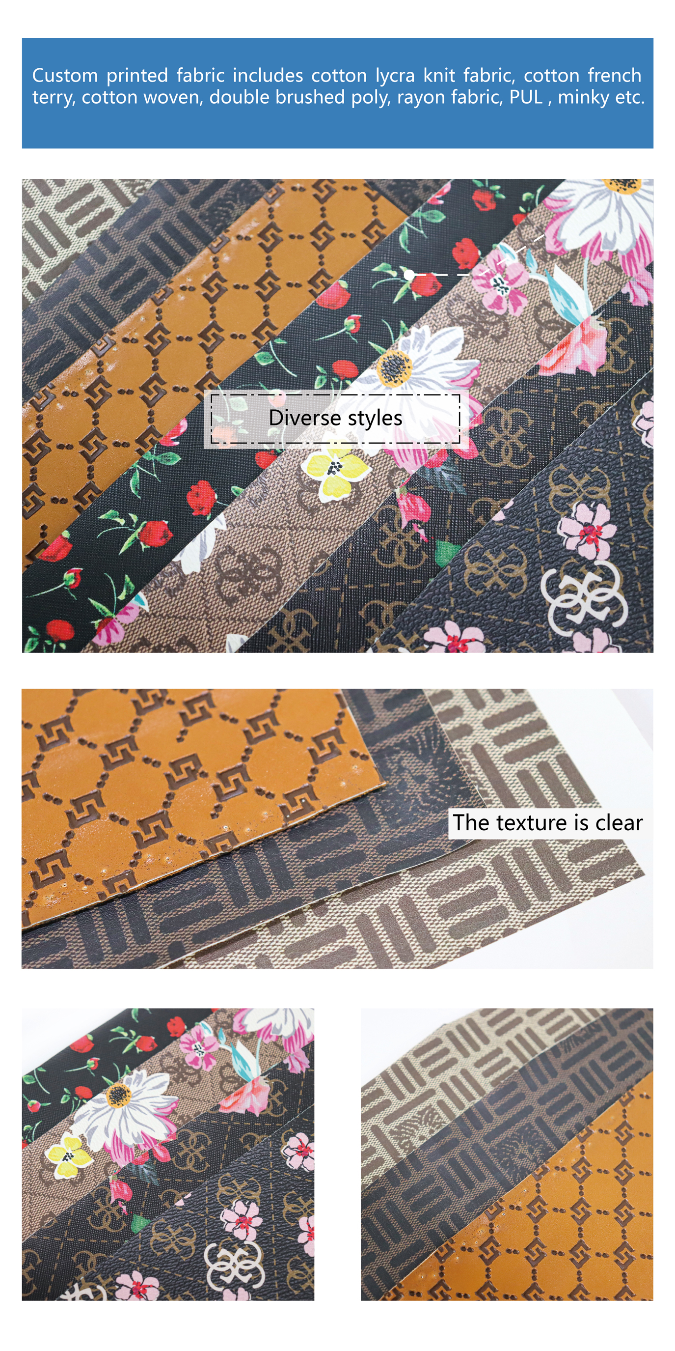 Cigno Leather - Custom Digital Printed PVC PU Leather for Stylish Handbags manufacture