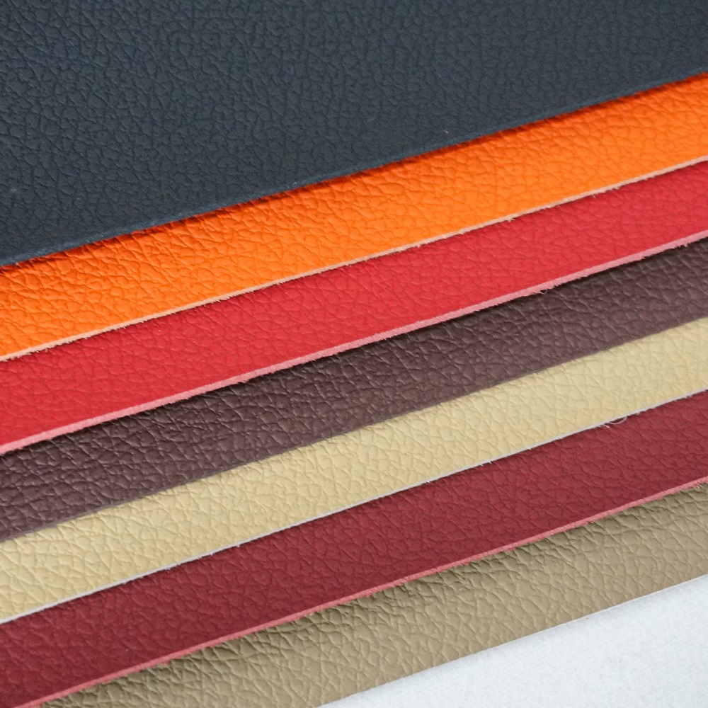 Ավտոմոբայլական թափանակի Microfiber Ekologically հաճախորդեցող վեգան Litchi PU շոգելական մաշկ