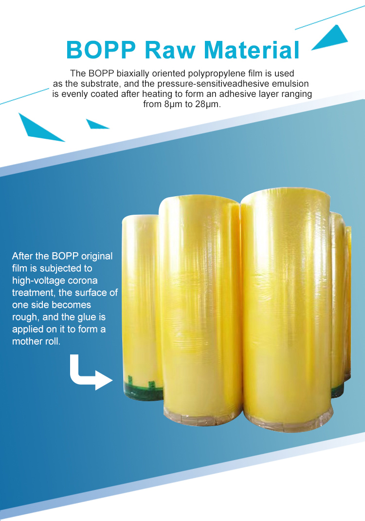 1280mm*4000M Bopp/OPP Jumbo Roll  Carton Box Packaging Tape for Slitting manufacture