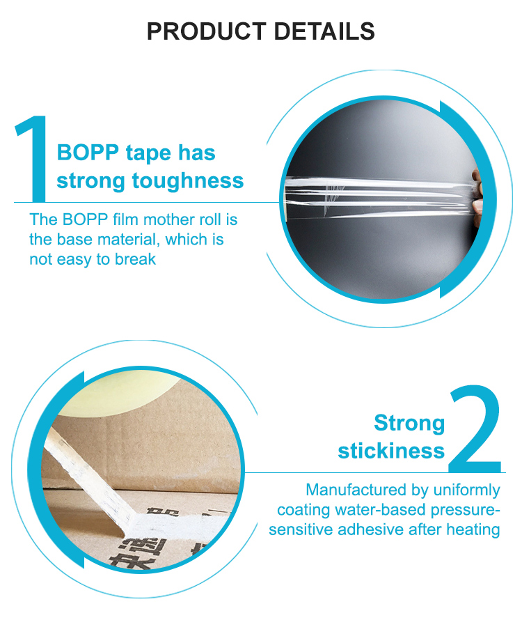 1280mm*4000M Bopp/OPP Jumbo Roll  Carton Box Packaging Tape for Slitting details