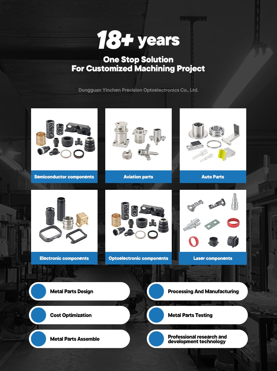 product custom cnc machining service for 7075 aluminum alloy parts for semiconductor components-1