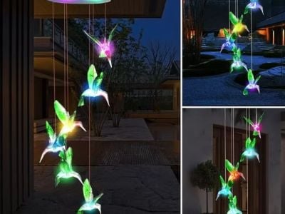 Using Solar Lights to Highlight Garden Art & Statues