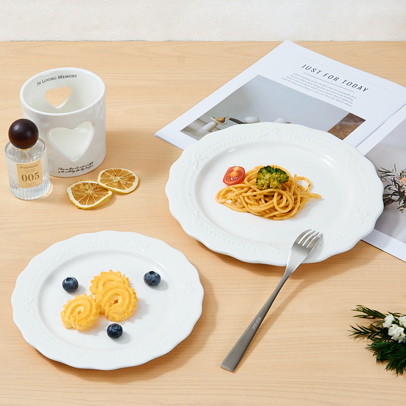Elegant Embossed Porcelain Tableware Sets for Weddings Parties Hotels Durable Dishwasher/microwave Safe Customized Wholesale supplier