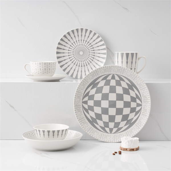 Add a touch of sophistication to your table with modern dinner sets in chic designs.