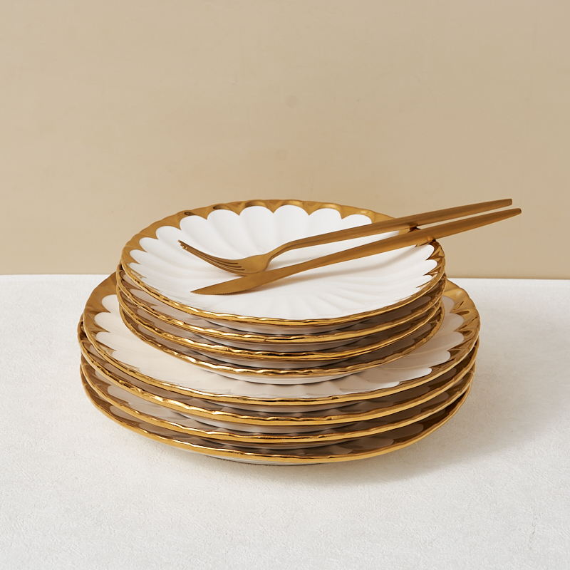 White 10.5-Inch Ceramic Dinner Plate Customizable Single Piece Loose-Packed Charger Tableware manufacture