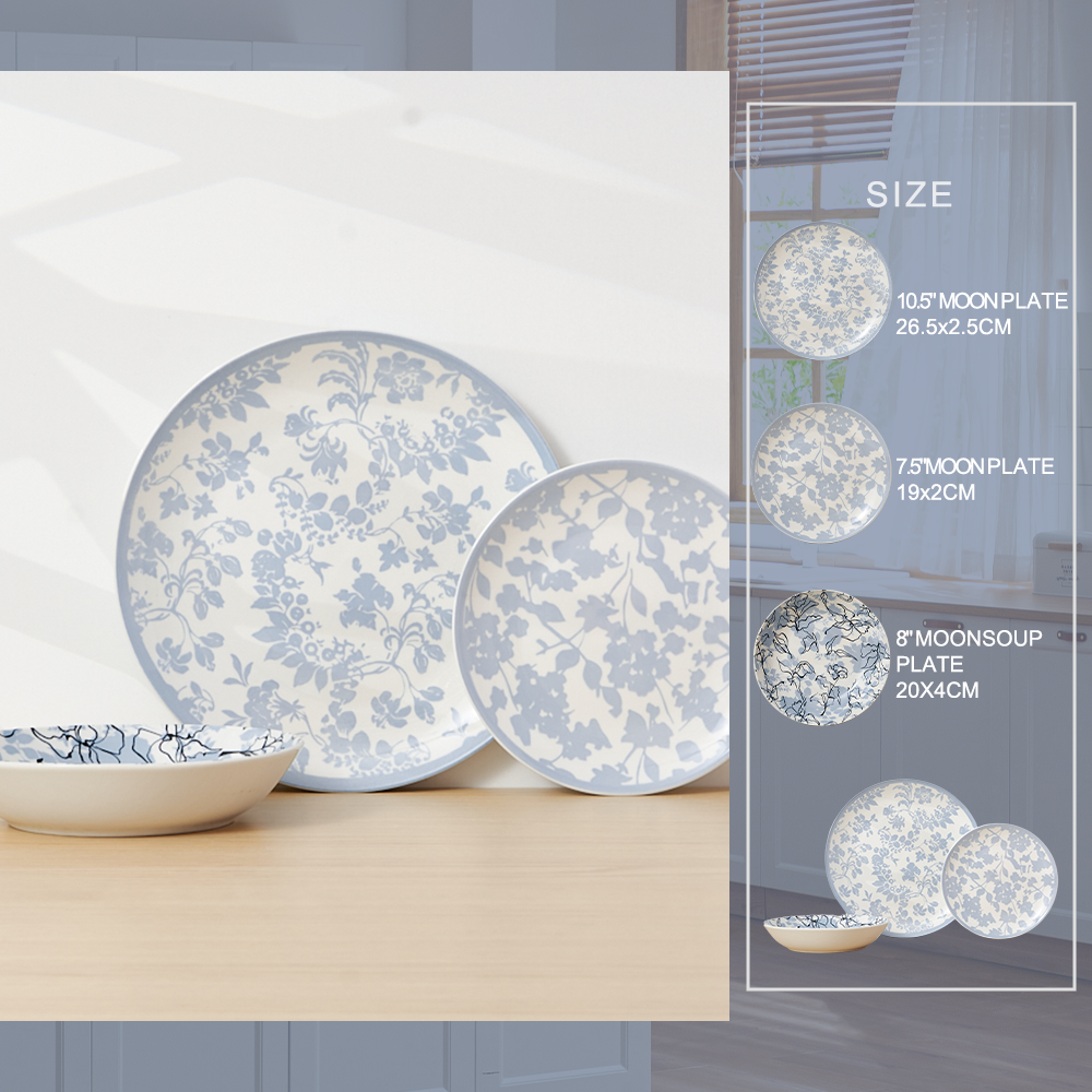 Wholesale Custom Made White Porcelain Dinnerware Sets Various Sizes Dinner Plates for Hotels supplier