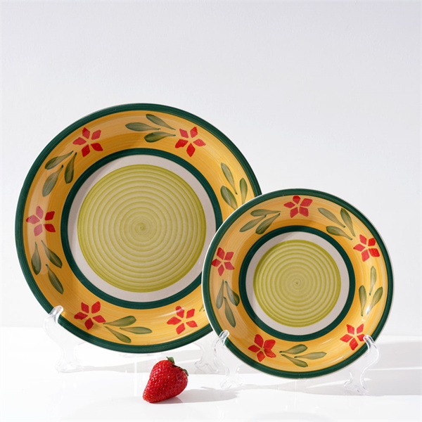 Impress your guests with a beautiful ceramic plate set for every meal