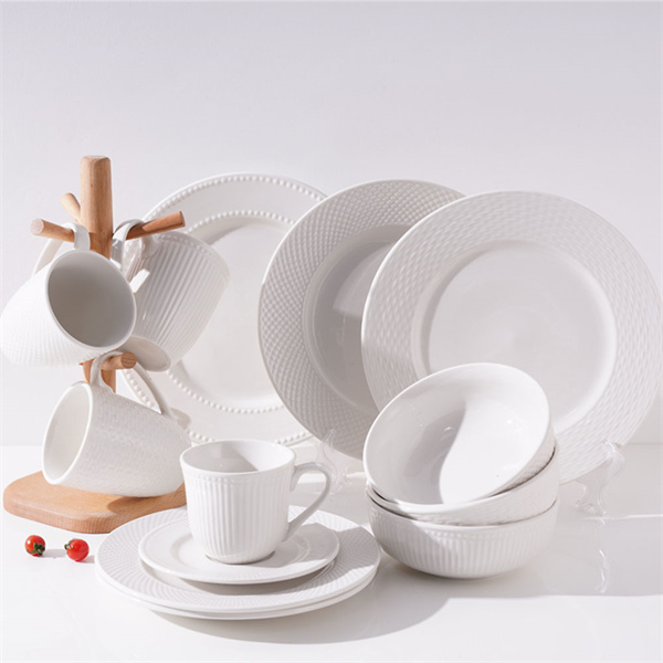 Dine in luxury with a high-quality ceramic dinner set