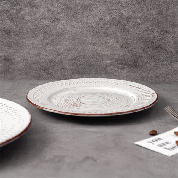 The delicate beauty of hand-painted porcelain plates