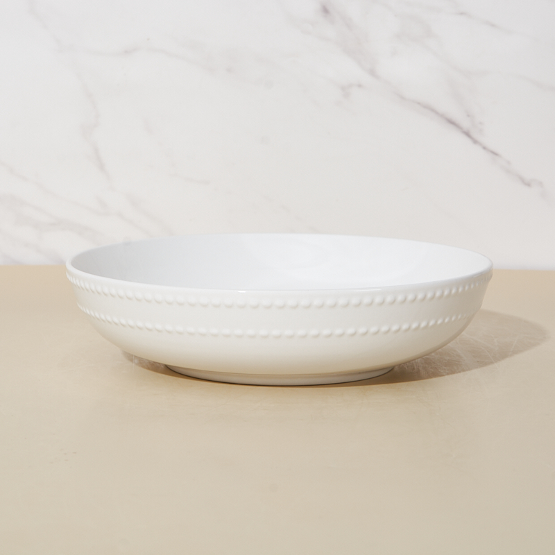 Custom Designed American Style Lightweight Porcelain Dinnerware Set Durable Dishwasher Safe Plates for Home & Hotel Kitchens factory