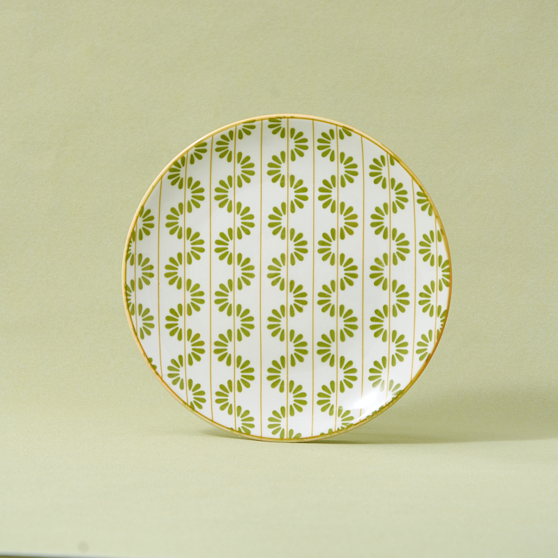 18-Piece Green Ceramic Tableware Set Fresh and for Restaurants and Hotels Dinnerware for Wholesale supplier