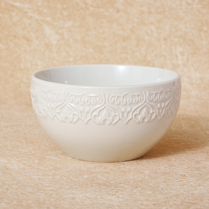 Hot-Selling 16-Piece Customizable Embossed Porcelain Tableware Set White Stoneware Dinner Plate Sets for Hotels details