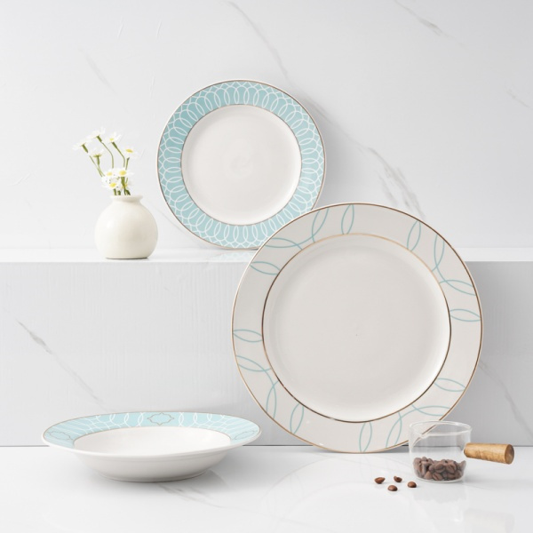 Create a Coordinated Look with Stoneware Dishware Sets in Various Colors and Designs