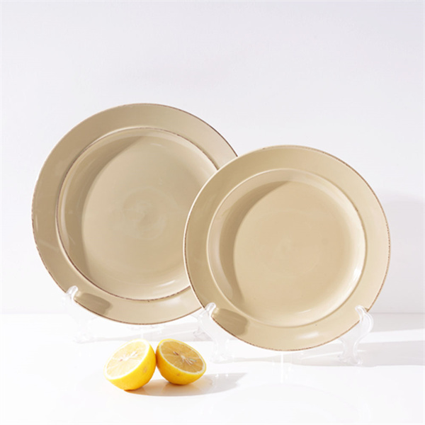 Serve your meals in style with a contemporary dinnerware plate se