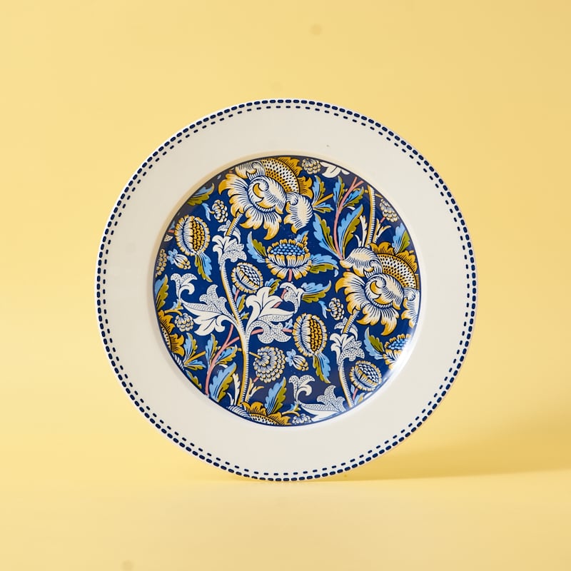 Newly Designed Ceramic Tableware with Green Floral Dinner Plate Patterns Dinnerware Sets for Daily Use supplier
