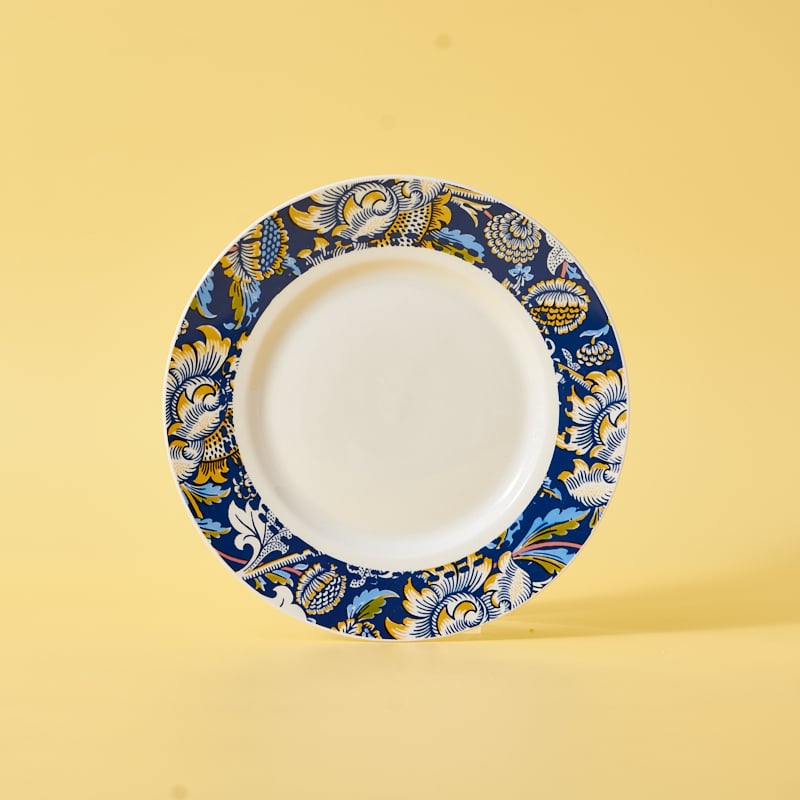 Newly Designed Ceramic Tableware with Green Floral Dinner Plate Patterns Dinnerware Sets for Daily Use supplier