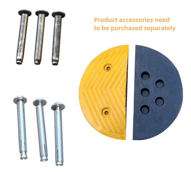 Flexible Rubber Material Highway Road Rubber Speed Bump manufacture