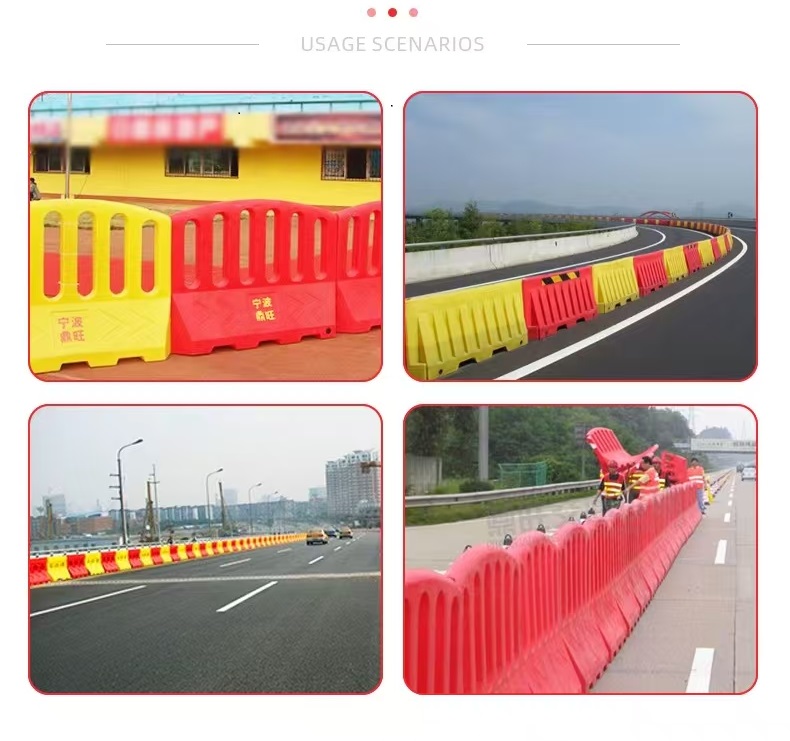 High Quality HDPE High-Density Polyethylene Water-Filled Traffic Safety Barrier Highway Guardrail for Road Application details