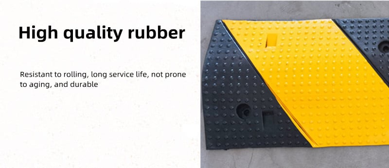 Flexible Rubber Material Highway Road Rubber Speed Bump factory