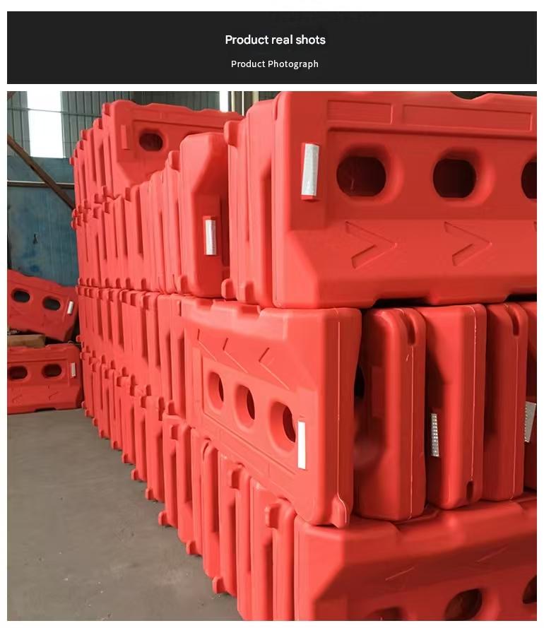 High Quality HDPE High-Density Polyethylene Water-Filled Traffic Safety Barrier Highway Guardrail for Road Application factory