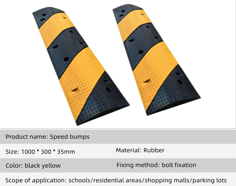 Flexible Rubber Material Highway Road Rubber Speed Bump details
