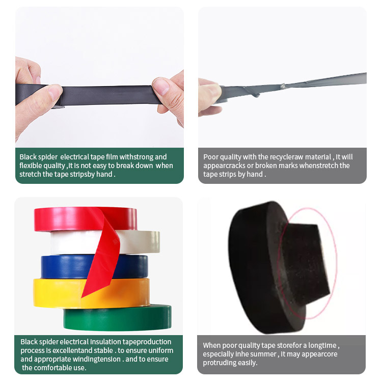 PVC  Insulating Electrical  waterproof  Tape  Rubber Plastic Pvc Electric Insulation Flame retardant  Tape supplier