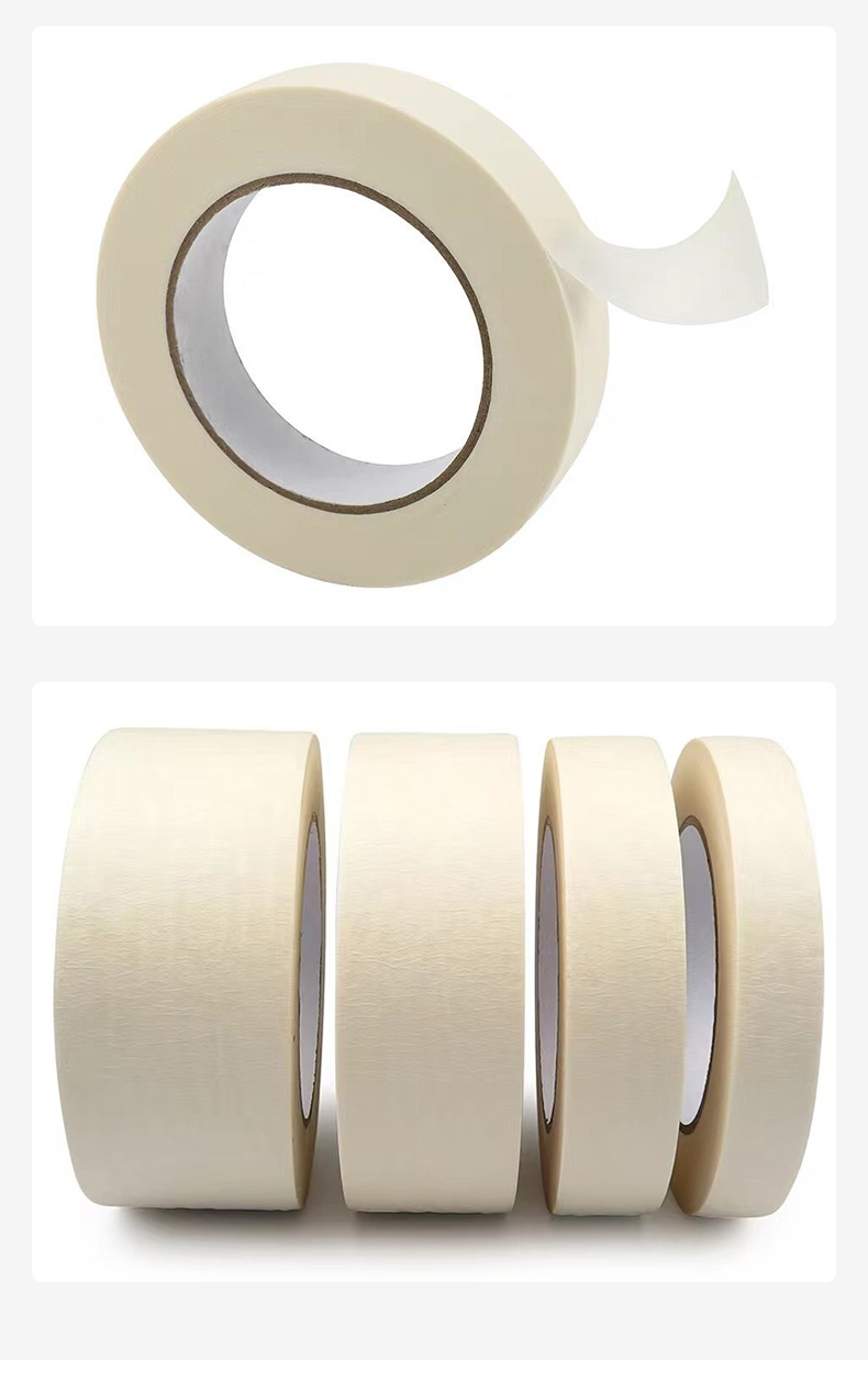 Custom Size  Strong Adhesive Auto Refinish Paint No Glue Left  Masking  Painters Tape supplier