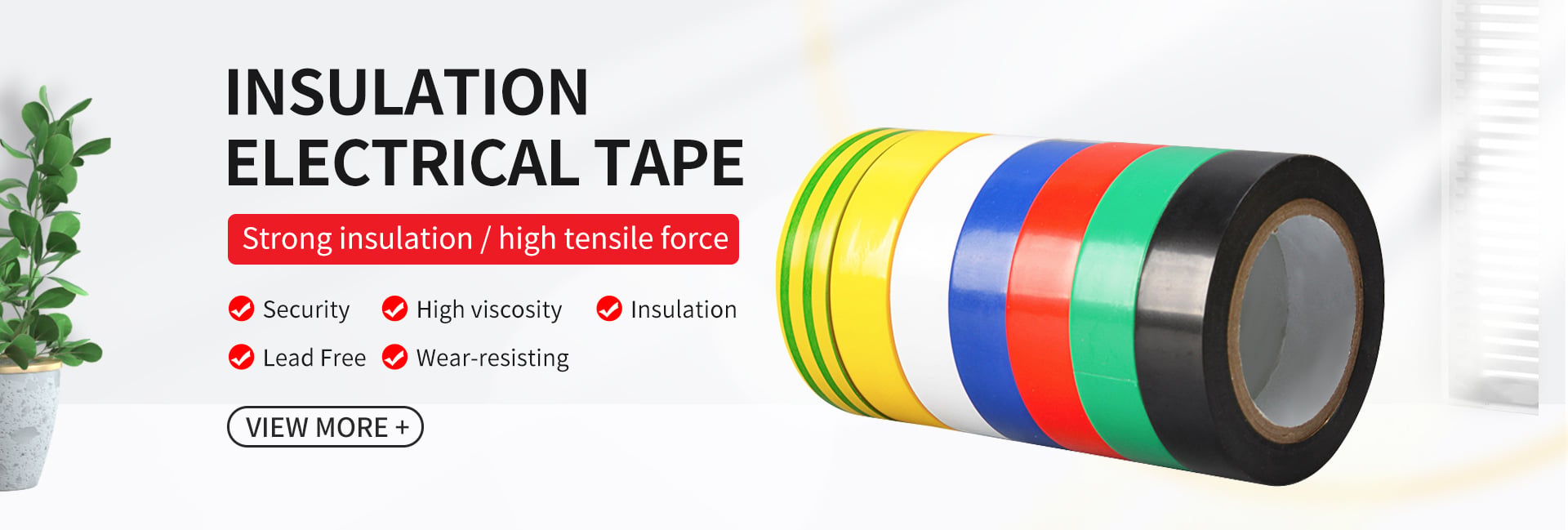 PVC  Insulating Electrical  waterproof  Tape  Rubber Plastic Pvc Electric Insulation Flame retardant  Tape manufacture