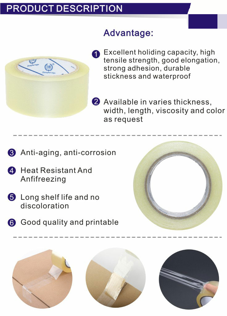 Bopp Sticky Tape With Logo Adhesive Cello Jumbo Roll Shipping Custom Logo Printed Clear Fragile Plastic Bopp Packing Tape manufacture