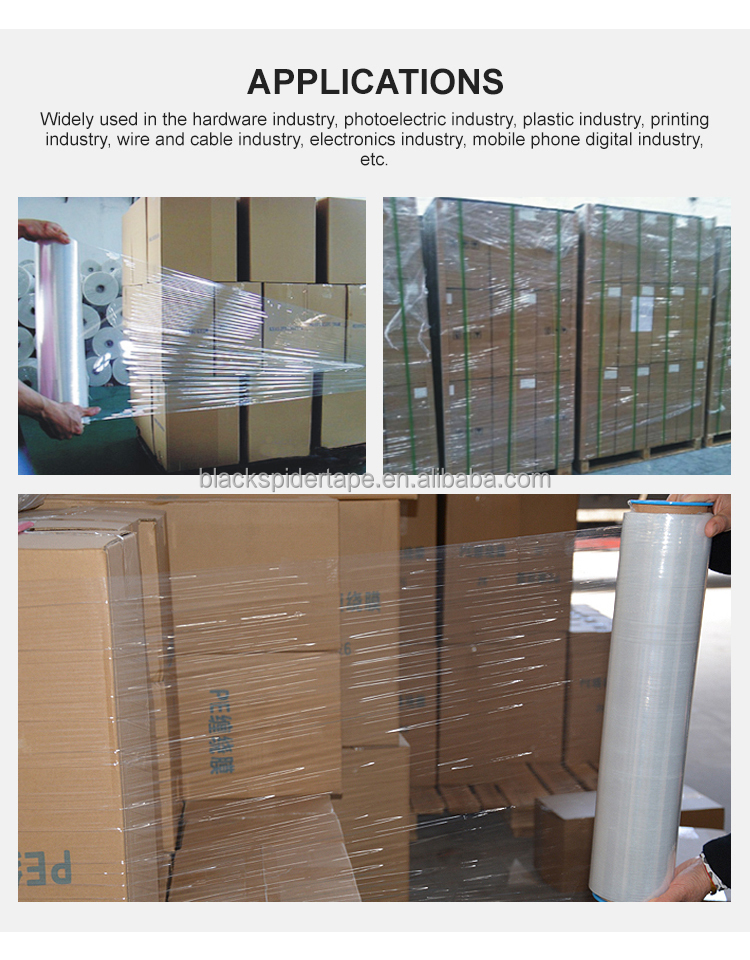 Hot Sale Cargo Packaging LLDPE Polyethylene Pallet Stretch Wrapping Film details