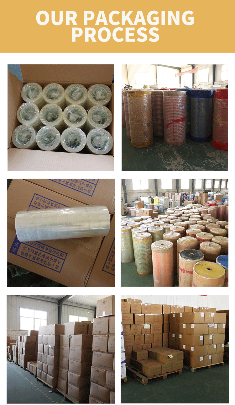 Shijiazhuang Custom Size 48mm*2inch Yellowish Bopp Parcel  Packaging Tape supplier