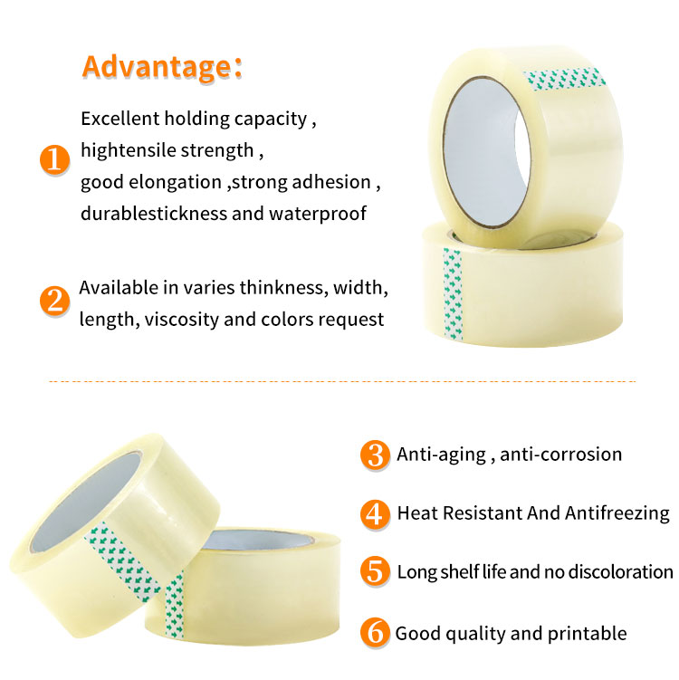Bopp Sticky Tape With Logo Adhesive Cello Jumbo Roll Shipping Custom Logo Printed Clear Fragile Plastic Bopp Packing Tape manufacture