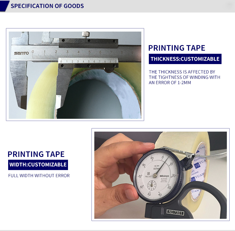 Custom Logo Printed Tape Waterproof BOPP Box Packaging Tape Acrylic Adhesive Hot Melt Water Activated Carton Sealing Tape supplier