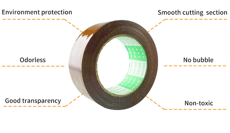 Brown Carton Box Sealing Packaging  Tape Bopp Self Adhesive Shipping Packaging  Tapes details