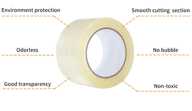 Bopp Sticky Tape With Logo Adhesive Cello Jumbo Roll Shipping Custom Logo Printed Clear Fragile Plastic Bopp Packing Tape factory