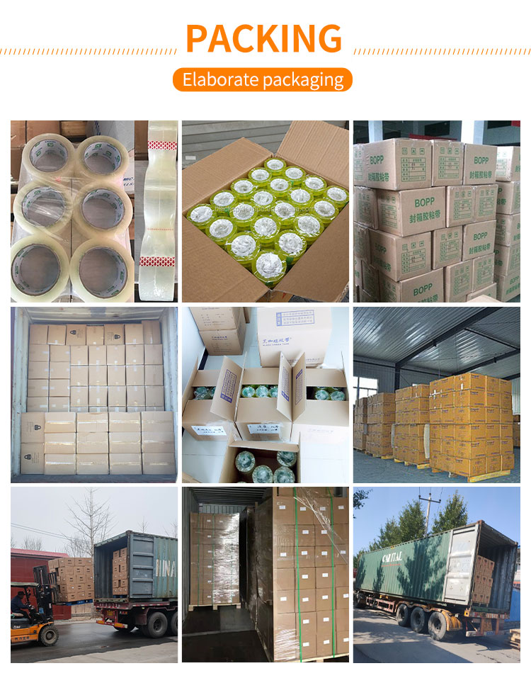 BOPP Self Adhesive Yellow Brown Colored Carton Sealing Tape factory