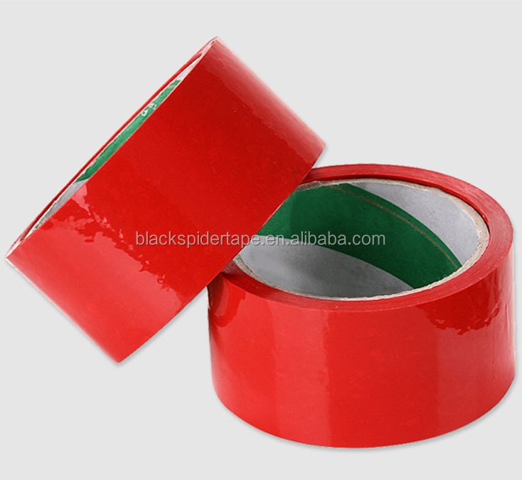 Red  Tape with Acrylic Adhesive Bopp Custom Size  48mm 45u Cello Tape Wholesale Packing Tape manufacture