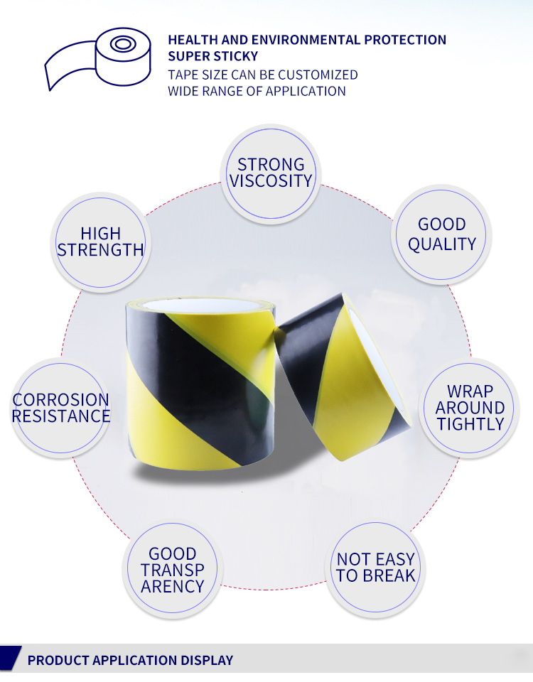 Free Sample Customized Color Warning Yellow Caution PE Warning Tape Roadway Safety Tape supplier